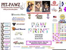 Tablet Screenshot of pet-pawz.com